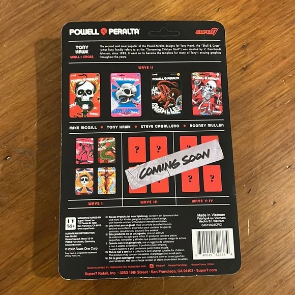 Tony Hawk Powell Peralta Bones Brigade Super 7 Reaction Action Figure 3.75” new - Picture 4 of 5